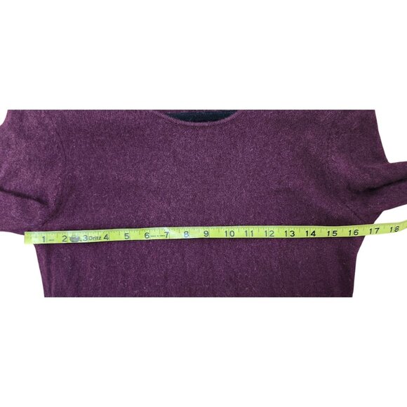 41 Hawthorn 100% Cashmere Sweater Women’s Size L Burgundy Soft Lightweight - Picture 7 of 9